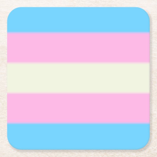 Falln Transgender Pride Flag Kartonnen Onderzetters (Voorkant)