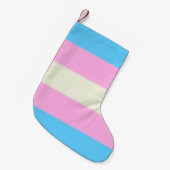 Falln Transgender Pride Flag Kleine Kerstsok (Voorkant (Hangend))