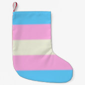 Falln Transgender Pride Flag Kleine Kerstsok (Voorkant)