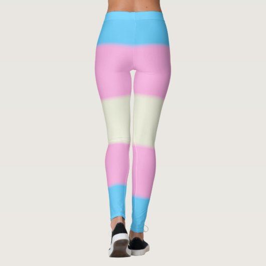 Falln Transgender Pride Flag Leggings (Achterkant)