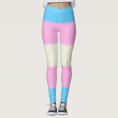 Falln Transgender Pride Flag Leggings (Voorkant)