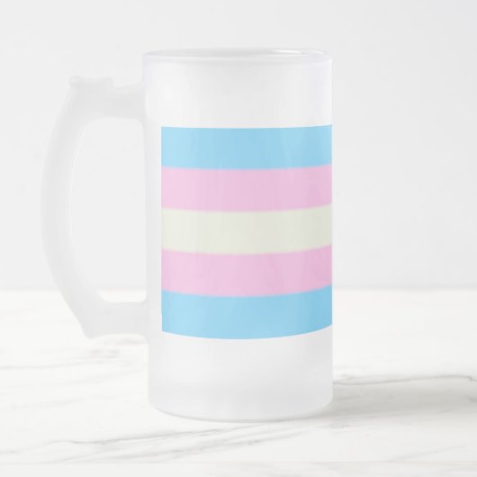 Falln Transgender Pride Flag Matglas Bierpul (Links)
