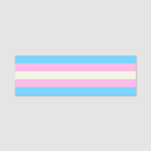 Falln Transgender Pride Flag Naamplaatje (Voorkant)