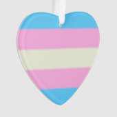 Falln Transgender Pride Flag Ornament (voorkant)