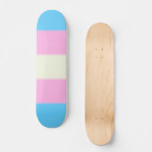 Falln Transgender Pride Flag Persoonlijk Skateboard (Voorkant)