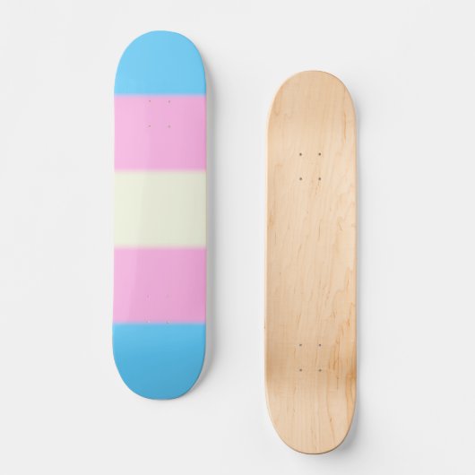Falln Transgender Pride Flag Persoonlijk Skateboard (Voorkant)