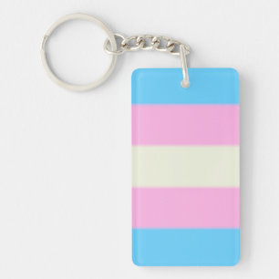 Falln Transgender Pride Flag Sleutelhanger