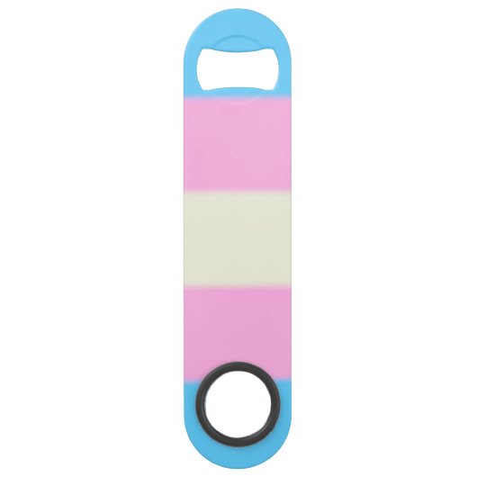 Falln Transgender Pride Flag Speed Flessenopener (Voorkant)