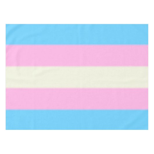 Falln Transgender Pride Flag Tafelkleed (Voorkant (Horizontaal))