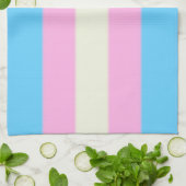 Falln Transgender Pride Flag Theedoek (Gevouwen)