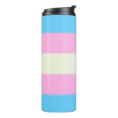 Falln Transgender Pride Flag Thermosbeker (Gedraaid links)