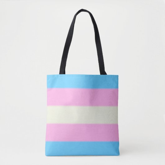 Falln Transgender Pride Flag Tote Bag (Voorkant)