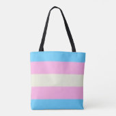 Falln Transgender Pride Flag Tote Bag (Achterkant)