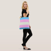 Falln Transgender Pride Flag Tote Bag (Op model)