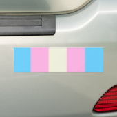 Falln Transgender Pride Flag versie 2 Bumpersticker (Op auto)