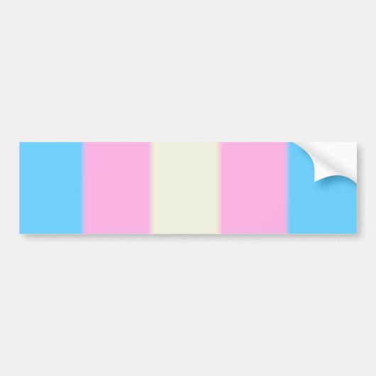 Falln Transgender Pride Flag versie 2 Bumpersticker (Voorkant)