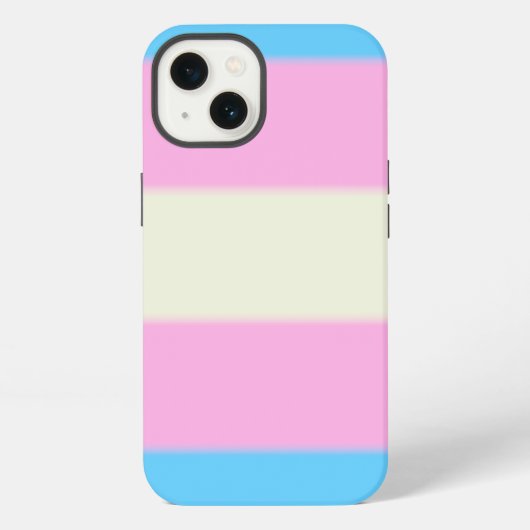 Falln Transgender Pride Vlag iPhone Hoesje (Achterkant)