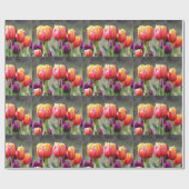 Falln Tulips Aflame Cadeaupapier (Vlak)