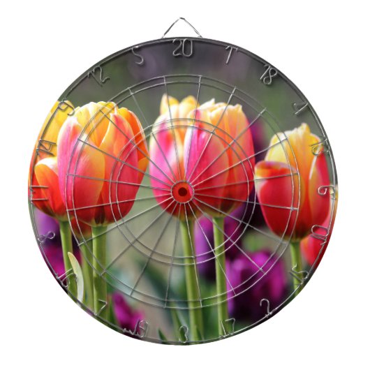 Falln Tulips Aflame Dartbord (Voorkant)
