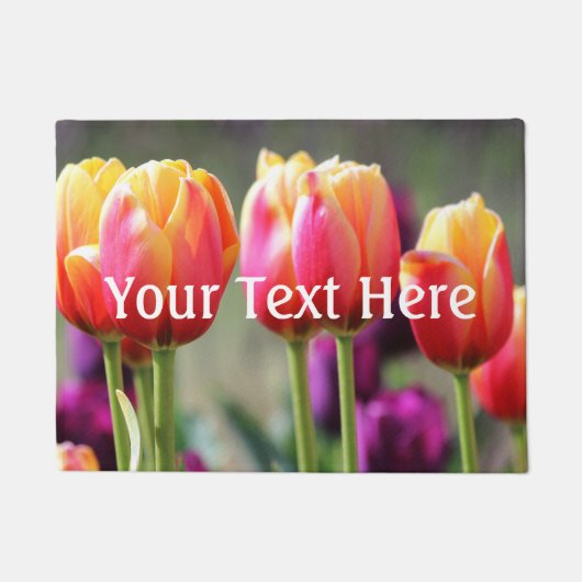 Falln Tulips Aflame Deurmat (Voorkant)