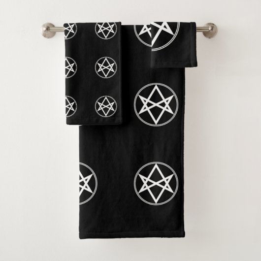Falln Unicursal Hexagram Bad Handdoek (Insitu)