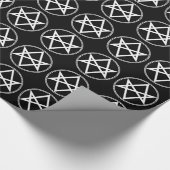 Falln Unicursal Hexagram White Cadeaupapier (Hoek)