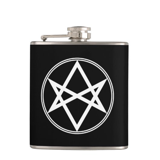 Falln Unicursal Hexagram White Heupfles (Voorkant)