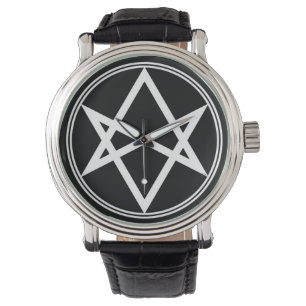 Falln Unicursal Hexagram White Horloge