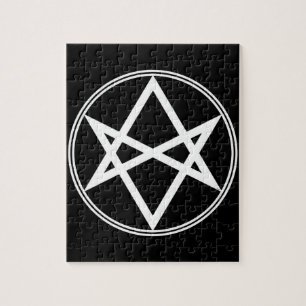 Falln Unicursal Hexagram White Legpuzzel