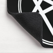 Falln Unicursal Hexagram White Muismat (Hoek)