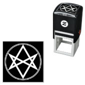 Falln Unicursal Hexagram White Zelfinktende Stempel (In situ)