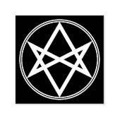 Falln Unicursal Hexagram White Zelfinktende Stempel (Design)
