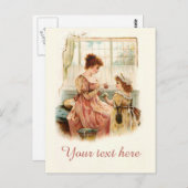 Falln Victoriaans Daisy Chain Briefkaart (Voorkant / Achterkant)