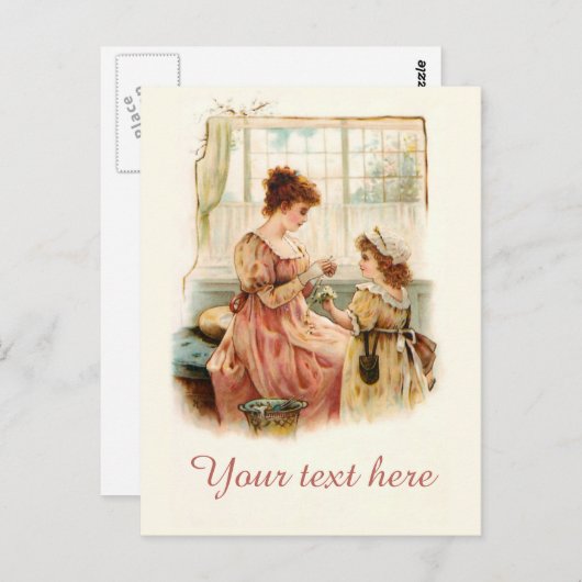 Falln Victoriaans Daisy Chain Briefkaart (Voorkant / Achterkant)