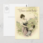 Falln Victoriaans Spring Time Dance Briefkaart (Voorkant / Achterkant)