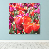 Falln Warm Tulips Canvas Afdruk (Insitu (Houten vloer))