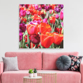 Falln Warm Tulips Canvas Afdruk (Insitu (Woonkamer))