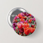 Falln Warm Tulips Ronde Button 5,7 Cm (Voorkant /achterkant)