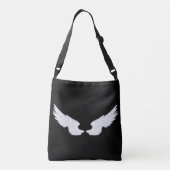 Falln White Angel Wings Crossbody Tas (Achterkant)