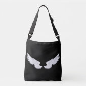 Falln White Angel Wings Crossbody Tas (Voorkant)