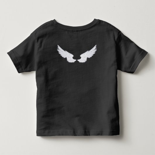 Falln White Angel Wings Kinder Shirts (Achterkant)