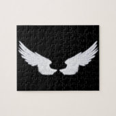 Falln White Angel Wings Legpuzzel (Horizontaal)