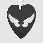 Falln White Angel Wings Ornament (voorkant)
