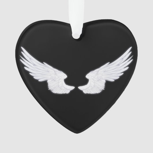 Falln White Angel Wings Ornament (voorkant)