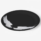 Falln White Angel Wings Papieren Bordje (Gekanteld)