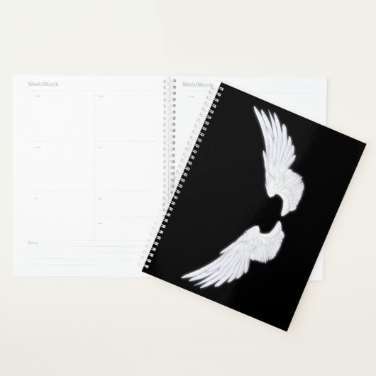 Falln White Angel Wings Planner (Display)
