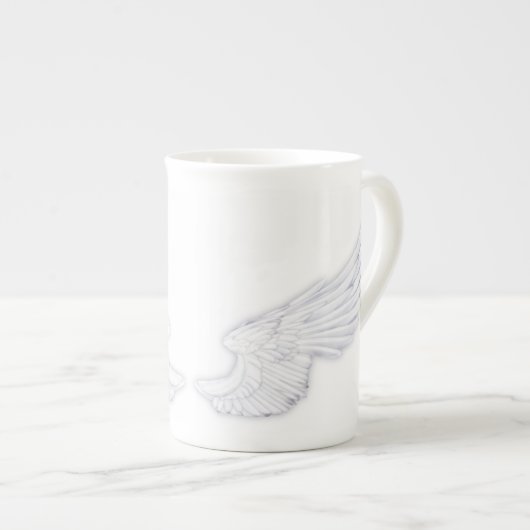 Falln White Angel Wings Porselein Kop (Voorkant rechts)
