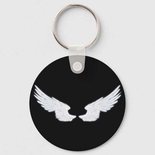 Falln White Angel Wings Sleutelhanger (Voorkant)