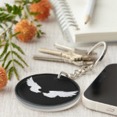 Falln White Angel Wings Sleutelhanger (Voorkant Rechts)