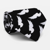 Falln White Angel Wings Stropdas (Opgerold)